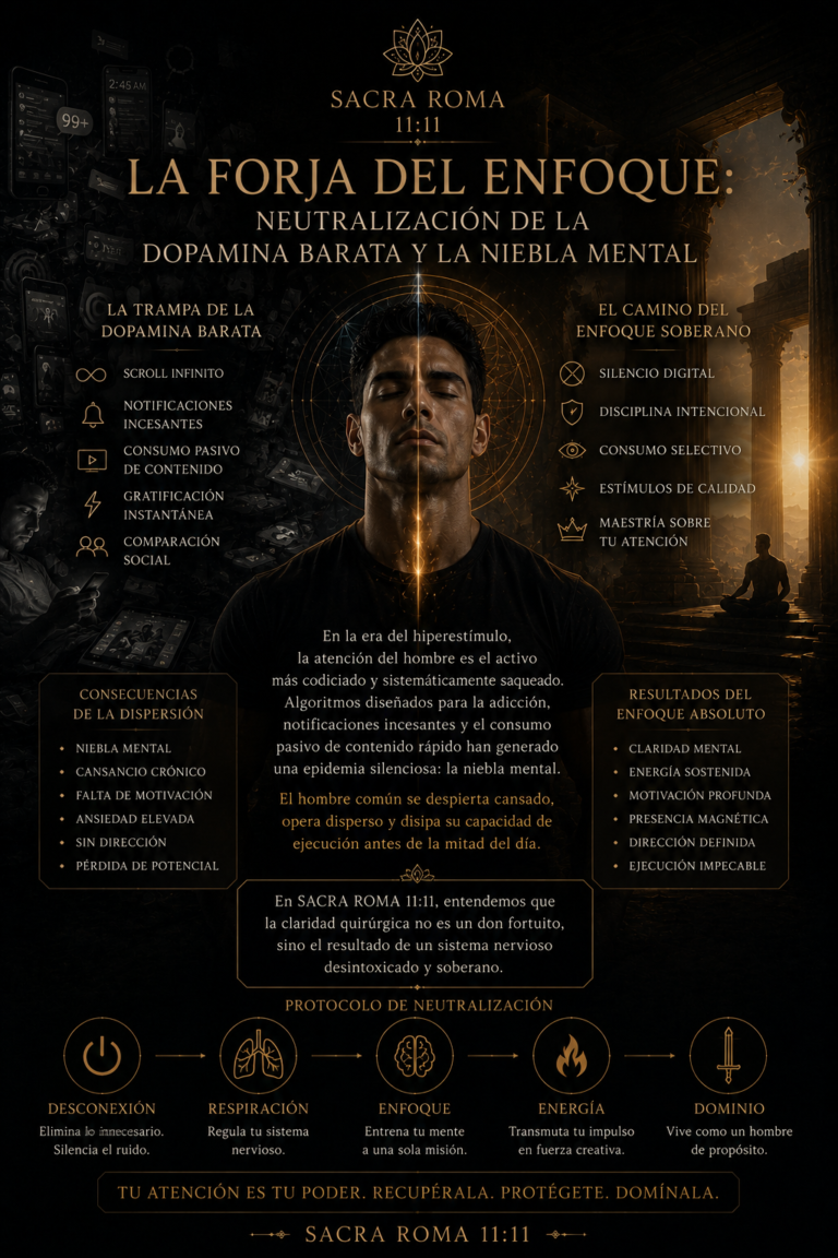 La Forja del Enfoque: Neutralización de la Dopamina Barata y la Niebla Mental