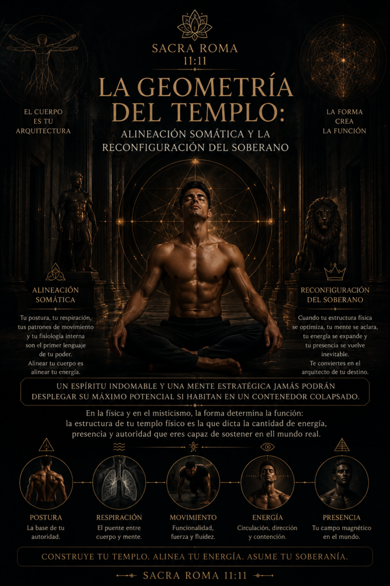 La Geometría del Templo: Alineación Somática y la Reconfiguración del Soberano